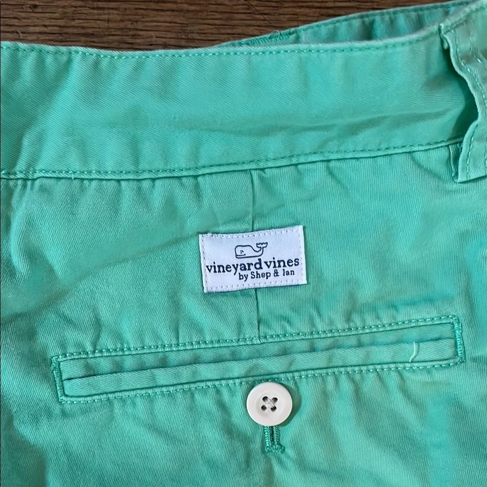 Vineyard Vines Lime Green Flat Front Shorts for men